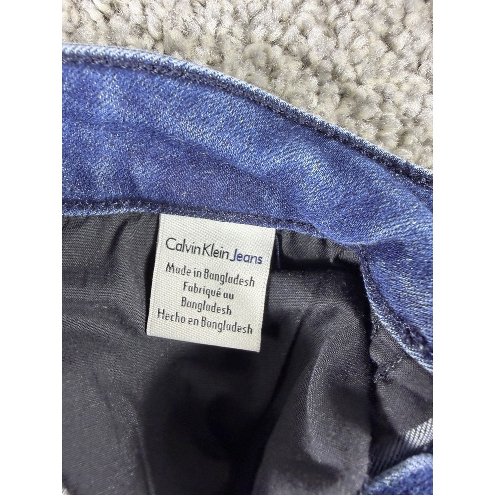 Calvin Klein Jeans Women's Slim Boyfriend Denim Blue Jeans Size 2 Stretch W14.5" - Picture 6 of 10